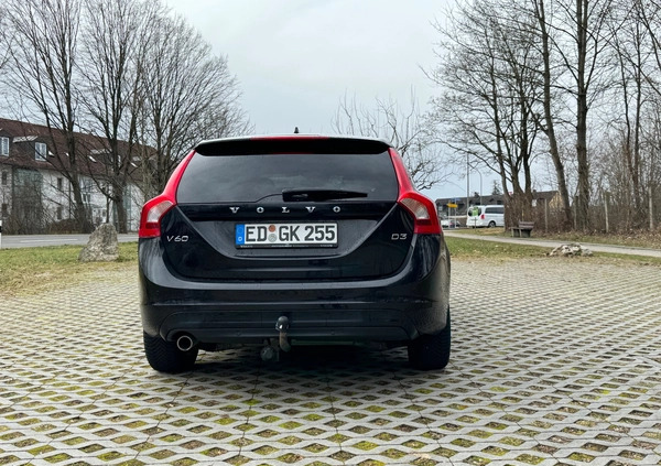 Volvo V60 cena 43000 przebieg: 176500, rok produkcji 2015 z Bardo małe 67